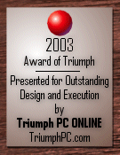 2003 Award of Triumph (link opens in new window)