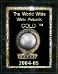 World Wide Web Gold Award (link opens in new window)